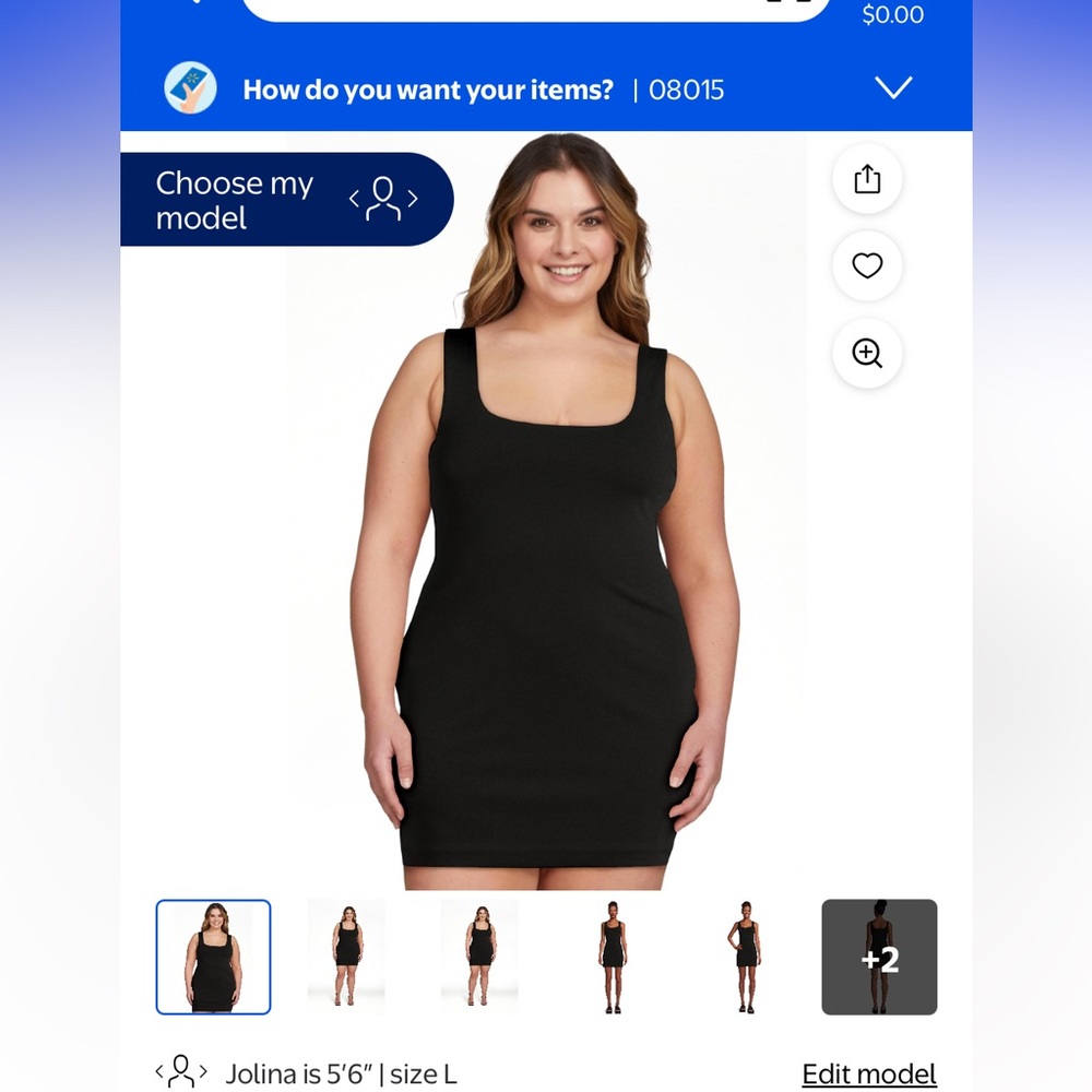 Black Sleeveless Bodycon Dress